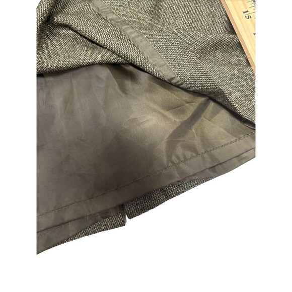 Talbots Vintage Green Tweed Wool Silk Blend Pencil Skirt Back zip above knee USA - Picture 9 of 10